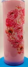 Load image into Gallery viewer, Be My Valentine Pink Flowers Tumbler
