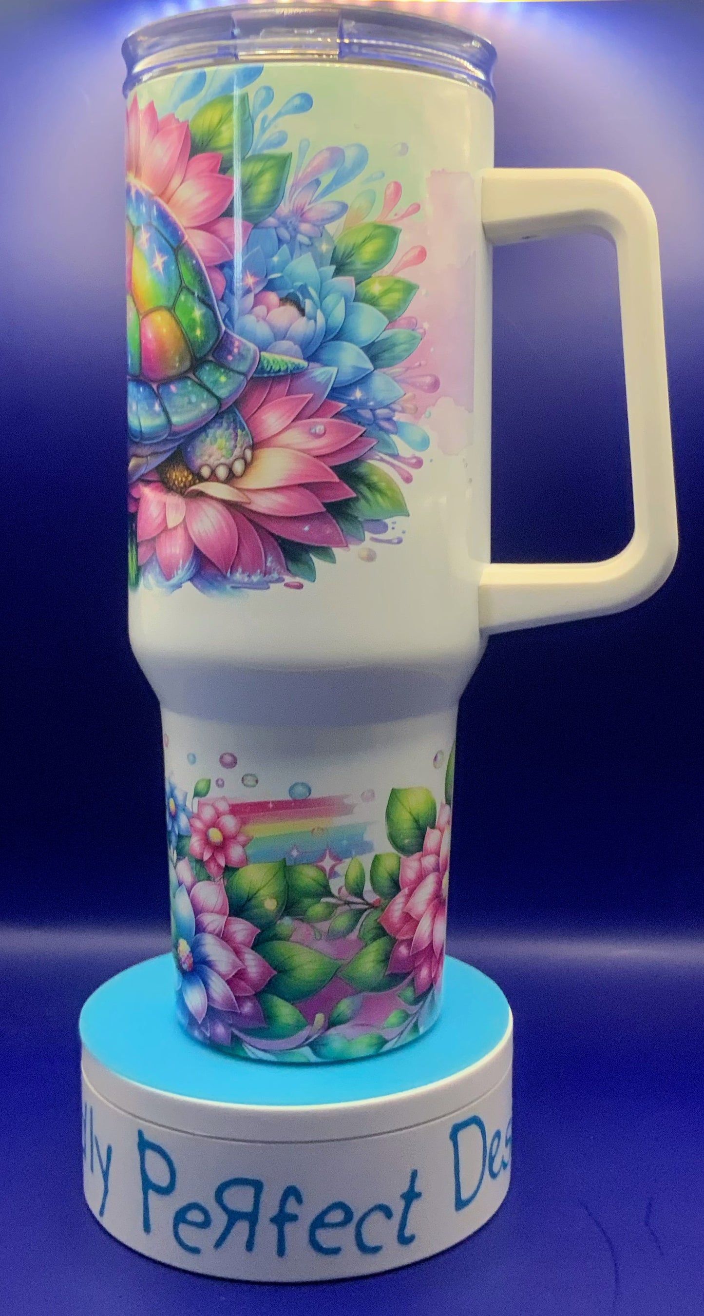 Spring Baby Turtle – 40 oz Insulated Tumbler | Cute Colorful Drinkware for Turtle Lovers