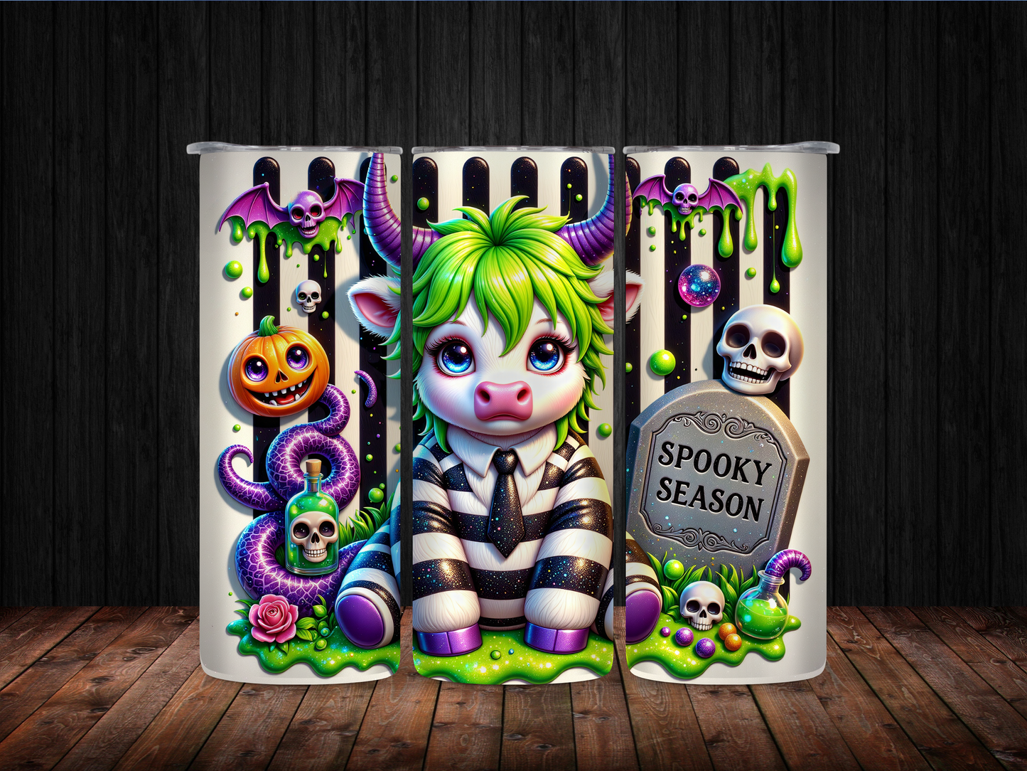 Halloween Cute Cow 20oz Tumbler
