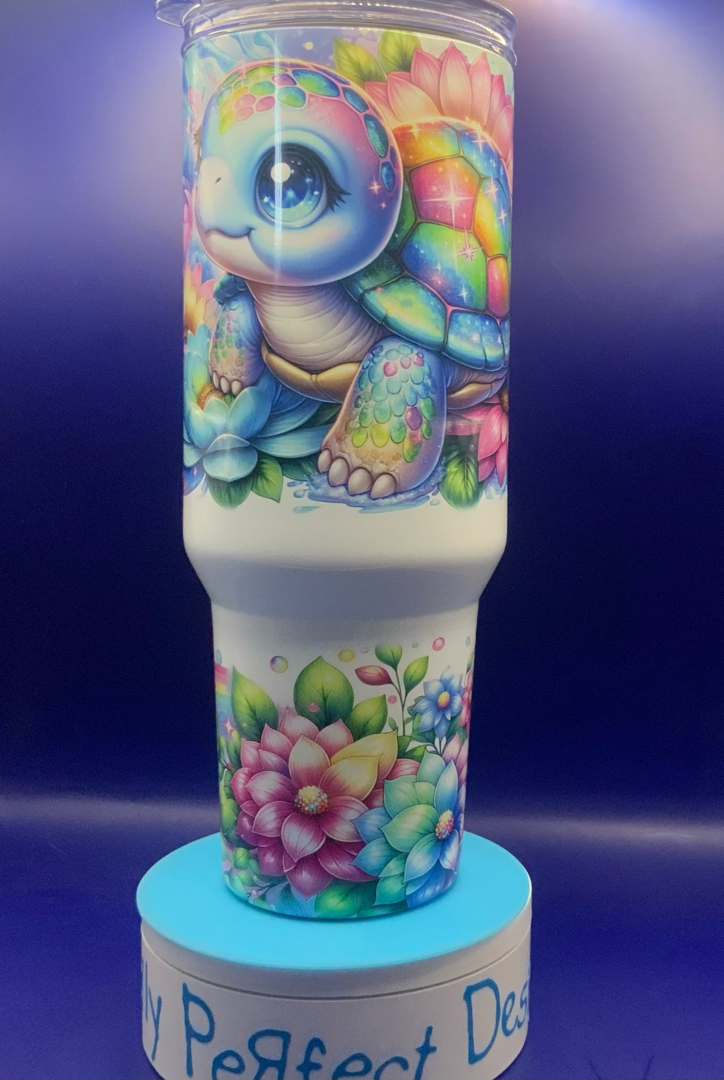 Spring Baby Turtle – 40 oz Insulated Tumbler | Cute Colorful Drinkware for Turtle Lovers