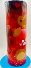 Load image into Gallery viewer, Be Mine Valentine Bear Tumbler
