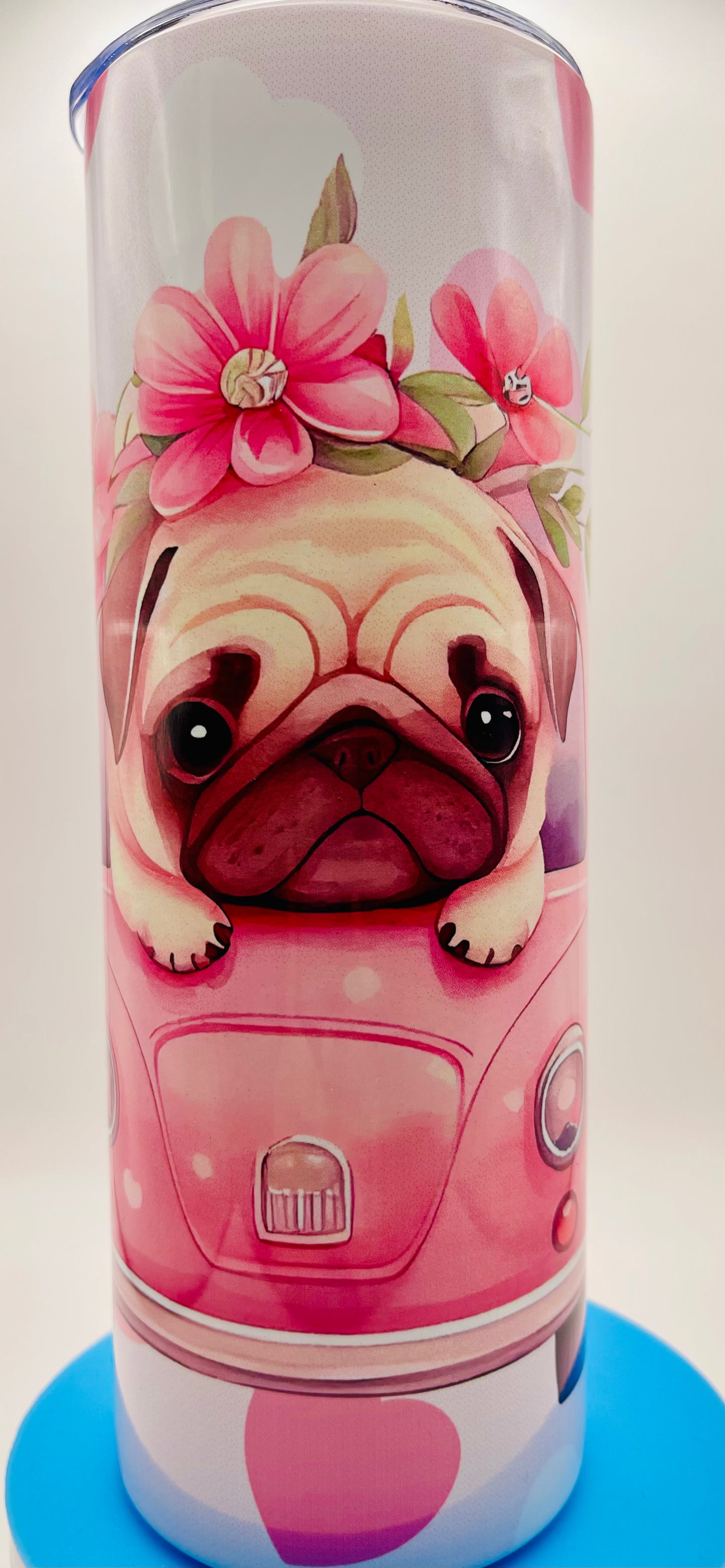 Cute Valentine Puppy Tumbler