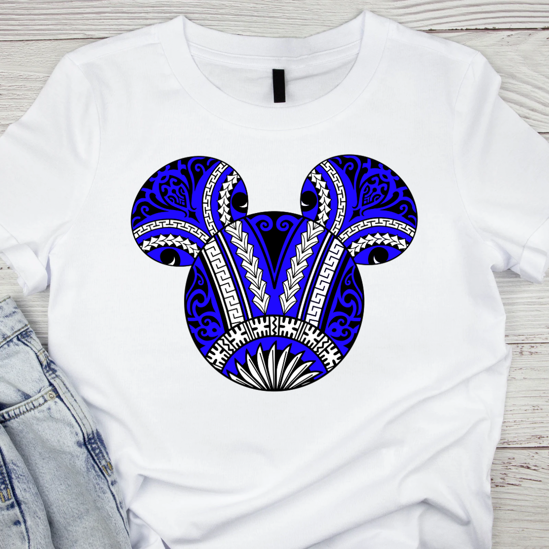 PRE-ORDER—SHIPS IN 3-4 WEEKS “Royal Blue Tribal Design”
