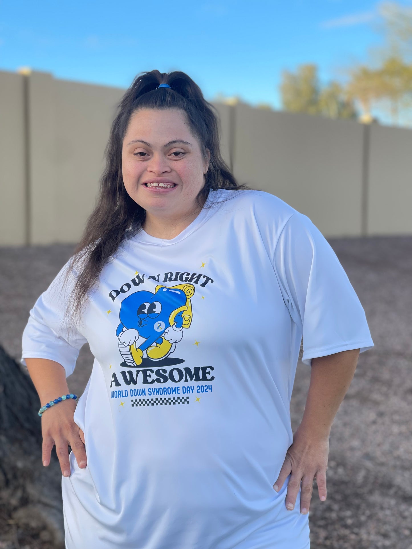 Down Right Awesome Tshirt for World Down Syndrome Day