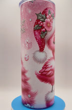 Load and play video in Gallery viewer, Holiday Flamingo 20ozTumbler
